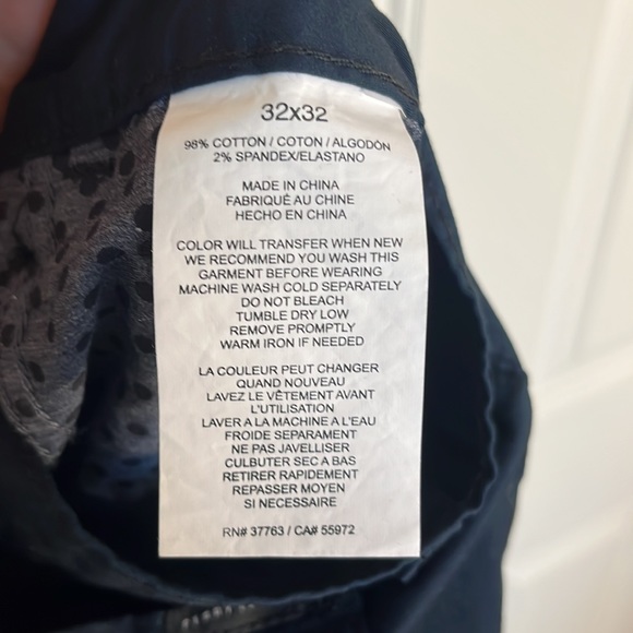 NEW Mens Perry Ellis, Navy Blue,  Slim Fit Principles Pants, size 32 x 32 - Picture 6 of 8